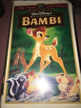 Very RARE Bambi (VHS, 9505) 55th Anniversary Limited Edition - £39.70 GBP