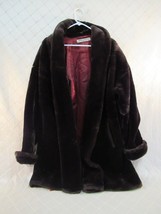 Donnybrook Faux Fur Brown Coat Small Vintage Teddy Bear Swing Coat Warm ... - £72.15 GBP