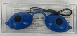 Super Sunnies UV Eye Protection Goggles for Tanning Red Light Therapy BLUE - €11,04 EUR