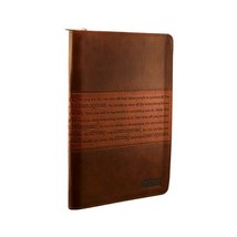 Brown - Strong and Courageous flexcover journal Christian Art Gifts - $20.00