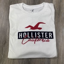 Hollister Men Sleepwear Medium Gray T-Shirt Logo Graphic California Long... - £6.75 GBP