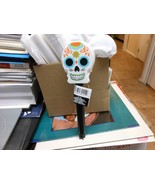 Halloween Solar 8 Hours Light Day of Dead Skull Landscape 9.5&quot; H Stake S... - $176.40 MXN