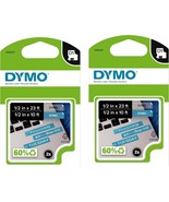 DYMO Authentic D1 Labels, 1/2-Inch x 23-Foot Roll, Black Print on White, - $30.55 CAD