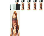 Bad Girl Pin Up D2 Lighters Set of 5 Electronic Refillable Butane  - £12.41 GBP