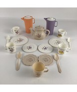 Chilton Tea Rose Party Playset Vintage 70s Teapot Mugs Saucers Pitchers ... - $47.32 CAD