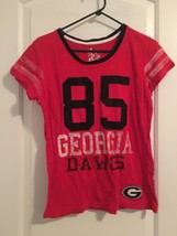 Women&#39;s Juniors T-Shirt Georgia Bulldogs Red Short Sleeve Tee Size Large - £21.00 GBP