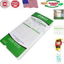 Double-Sided Time Clock Cards, 7.37 x 3.37 Inches, 50 Pack for Efficient... - $350.07 MXN