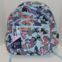 Vera Bradley Campus Backpack Butterfly By Womens Bookbag New Blue Butterflies - £79.48 GBP