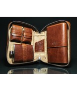 Brizard and Co Antique Saddle Leather Traveler NIB - $645.00