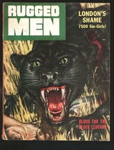 Rugged Men #1 4/1956-1st issue-Clarence Doore black leopard-White slaver... - $97.73