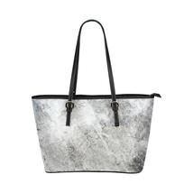 Gray Tote Shoulder Bag with Abstract Marble White Design - £47.01 GBP