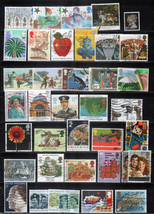 Great Britain All  Different Stamps Flowers Dogs Royalty Xmas ZAYIX 0224S0333 - £6.35 GBP