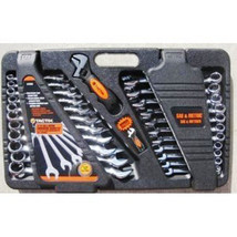 TACTIX  24 PIECE  SAE &amp; METRIC  COMBINATION WRENCH SET - £47.58 GBP