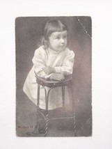 Vintage Walter II Toddler Wearing Ring Real Photo Postcard Unposted - £7.56 GBP