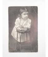 Vintage Walter II Toddler Wearing Ring Real Photo Postcard Unposted - £7.61 GBP