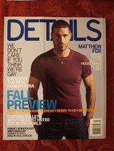 DETAILS magazine September 2005 Matthew Fox Male Sopranos Fashion - £7.61 GBP