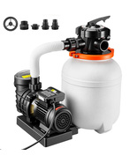 VEVOR Sand Filter Pump for Above Ground Swimming Pools 12" 3000 GPH 0.33... - $147.90