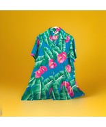 Hilo Hattie Hawaiian Hawaii Aloha Shirt Flower Made in USA Hibiscus Plum... - $315.91 MXN