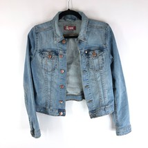 &amp;NOW Womens Denim Jacket Retro Trucker Medium Wash Stretch M - £18.88 GBP