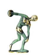 Greek Discus Thrower Statue from brass 9.5cm x 6.5cm - £72.86 GBP