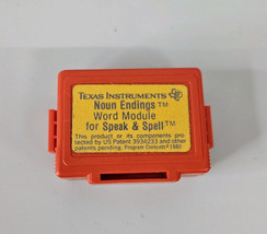 Vintage Texas Instruments Noun Endings Word Module Cartridge  Speak &amp; Spell 1980 - $18.76