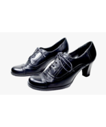 Vintage Inspired (&#39;30s) Women Oxford Size 9.5 Black CROFT &amp; BARROW (FITS... - £22.56 GBP