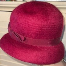 Vintage Henry Pollar wool hat with bow - £18.50 GBP