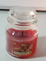 Home Sweet Home YANKEE CANDLE 14oz original Jar Candle Slightly Burned - £11.86 GBP