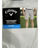 Callaway Performance Golf Short Men’s 40 Pearl Grey Htr  - £18.48 GBP