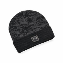 Under Armour Junior Boys&#39; Graphic Knit Golf Beanie Hat - NEW! 2021 - £19.82 GBP