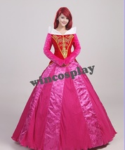 Sleeping Beauty Princess Aurora peach pink cosplay costume Adult Women&#39;s Costume - £100.93 GBP