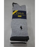 RALPH LAUREN Men&#39;s 4 Pairs Classic Crew Socks 10-13 shoe 6-12.5 New - $16.82