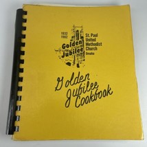 St Paul United Methodist Church Omaha Golden Jubilee Spiral Cookbook VTG... - $7.79