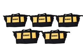 New DeWalt 11&quot; Heavy Duty Contractor Tool Bag Carry Case 5 Pack - $67.55
