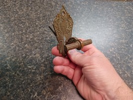 Antique Victorian Architectural Salvage Door Knocker Bell Flipper Brass ... - $1,568.36 MXN