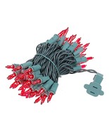 Red 50 Light 11 Ft Long Green Wire Mini Lights - $280.80 MXN