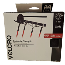 VELCRO Industrial Strength Heavy Duty Stick On WHITE Holds Up To 10 Lbs.... - $22.74