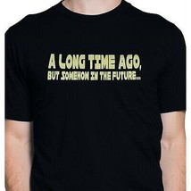 Long Time Ago but Somehow in the Future Men&#39;s T-Shirt Black - £9.75 GBP