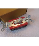 Vtg Harvey Hubbell 1221-IL Single Pole Wall Switch Red Bakelite Ivory Ha... - $91.99 MXN