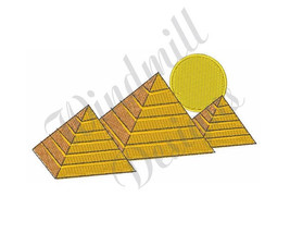 Egyptian Pyramids - Machine Embroidery Design - £2.78 GBP