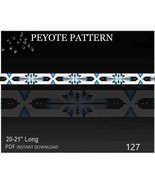 Delica Beads Peyote Hatband Pattern No.127 - Peyote Stitch Band for Cowgirl - $5.81 CAD