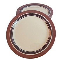 8 Carousel Stoneware 804 SIENNA BROWN Dinner plate, 10 1/2&quot; Japan - $39.59