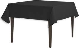  54 Inch Square Polyester Tablecloth Black - £19.90 GBP