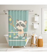Ryder the Rally Raccoon Shower Curtain by Dancing Littles Jungle - $39.99