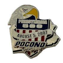 2007 Pennsylvania 500 Pocono Raceway Long Pond NASCAR Race Racing Lapel Hat Pin - $7.95