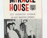 The World Famous Miracle House Die Cut Brochure Manitou Springs Colorado... - $17.82