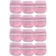 12 Vintage Rose Swarovski Crystal Cube Beads 5601 4mm - £9.04 GBP