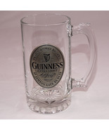 Guniness Extra Stout Glass Tankard/Stein Pewter Logo With Signature 6&quot; I... - $9.74