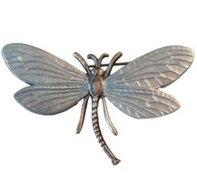 Vintage Silver Tone Pewter-like Metal Dragonfly Pin Brooch - $18.69