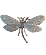 Vintage Silver Tone Pewter-like Metal Dragonfly Pin Brooch - £13.94 GBP